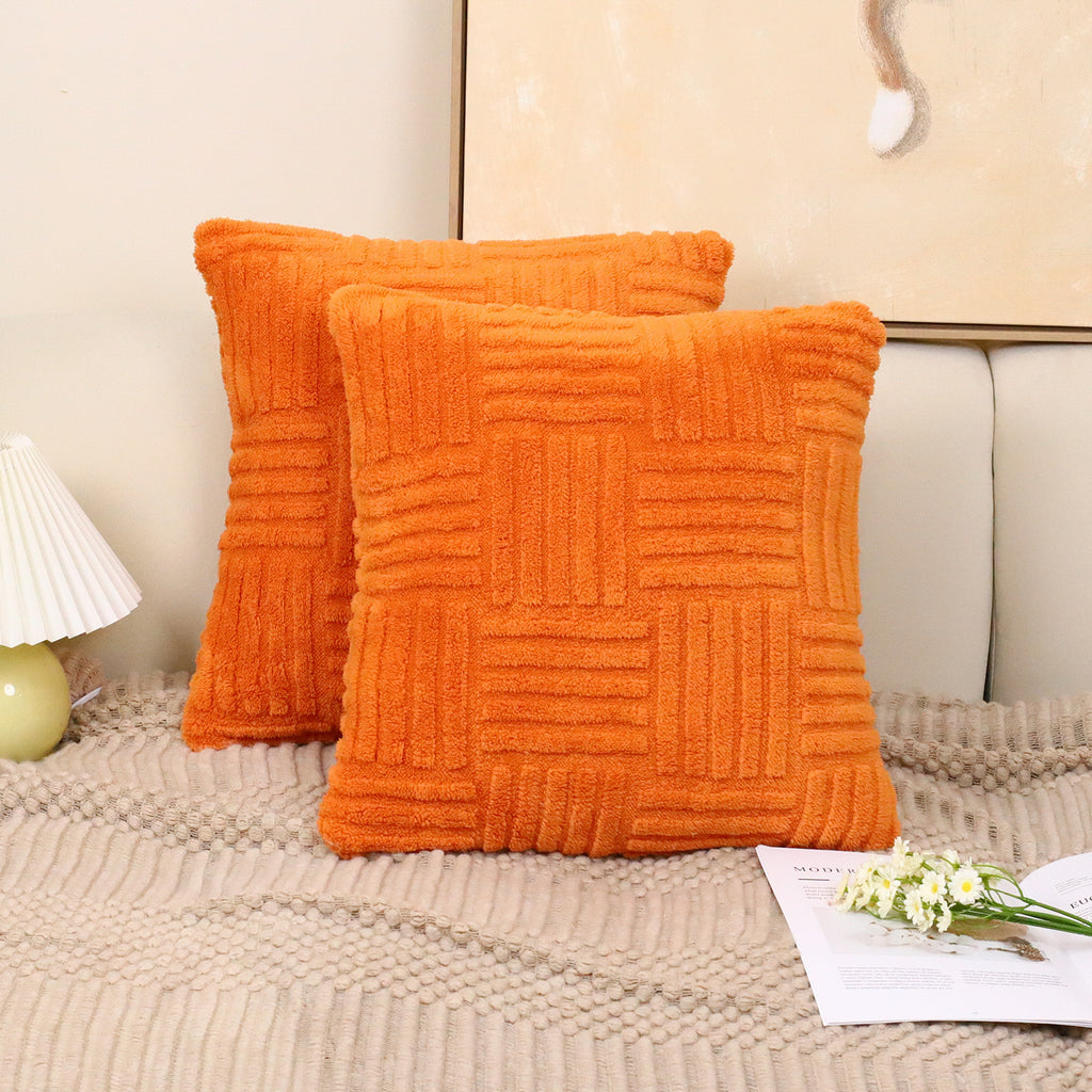 Pillow Cover Woven Plush - VOGORA