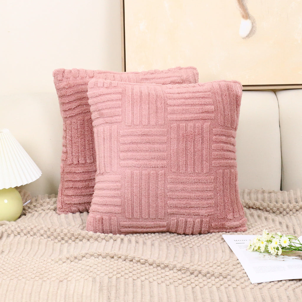Pillow Cover Woven Plush - VOGORA