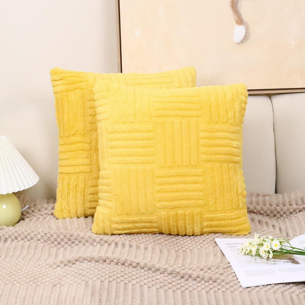 Pillow Cover Woven Plush - VOGORA