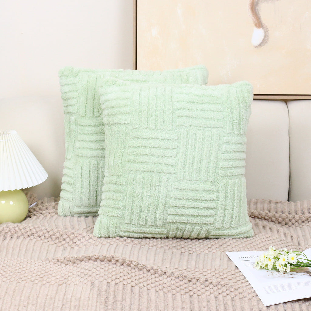 Pillow Cover Woven Plush - VOGORA