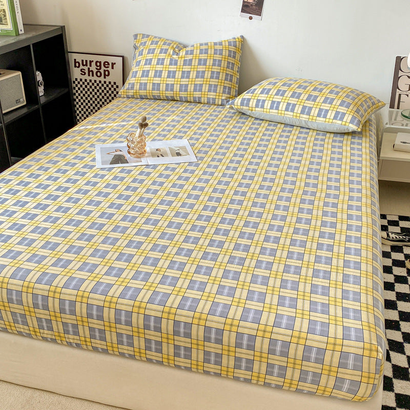 Minimalist Washed Cotton Solid Color Single Product Fitted Sheet - VOGORA