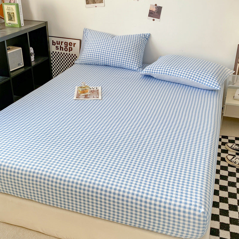 Minimalist Washed Cotton Solid Color Single Product Fitted Sheet - VOGORA