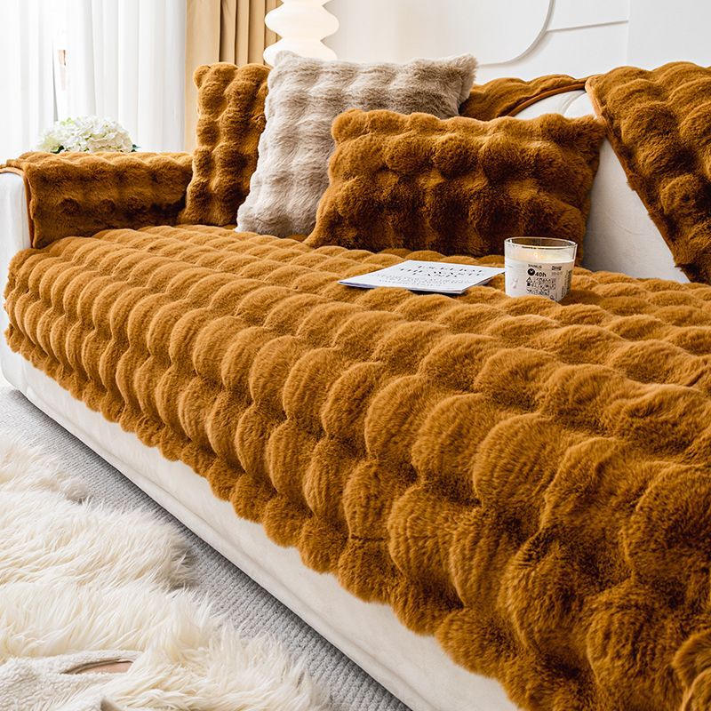Rabbit Plush Sofa Cushion Winter Thickened Fleece Simple - VOGORA