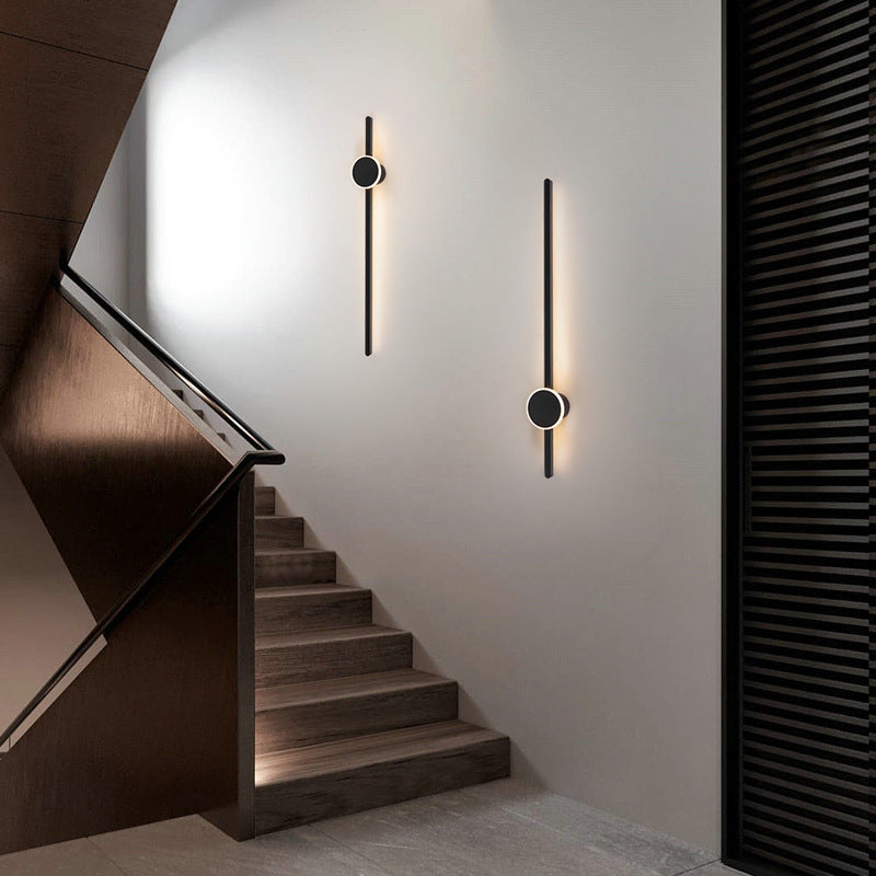Simple Grid-Free Pole Bedside Wall Lamp. - VOGORA
