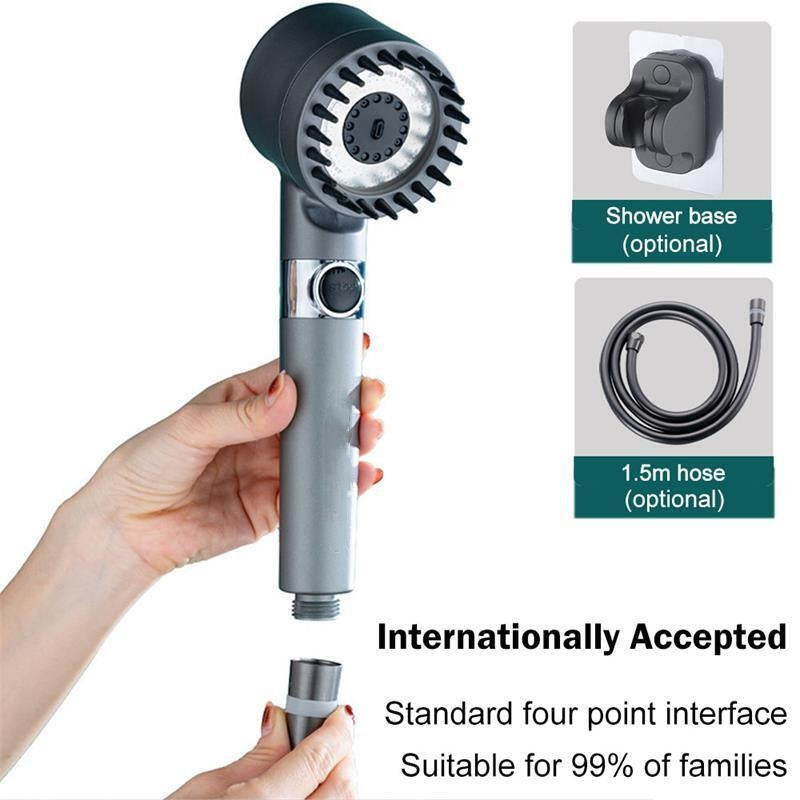 3-Mode High-Pressure Shower Head with Filter - VOGORA