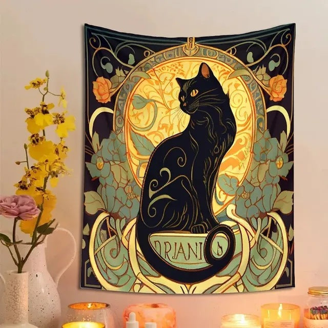 Black Cat Tapestry - VOGORA